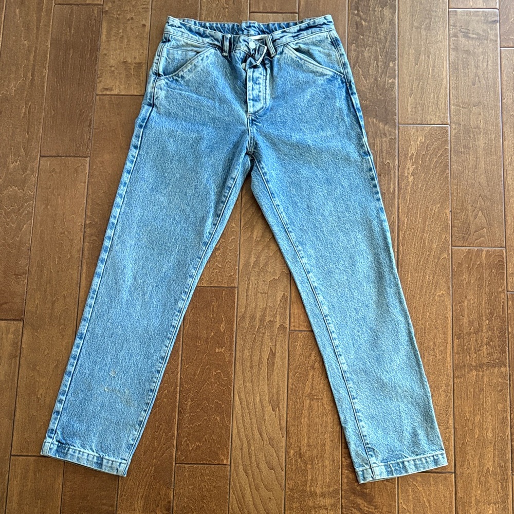 Men's Light Blue Denim Jeans - Classic Tapered Fit